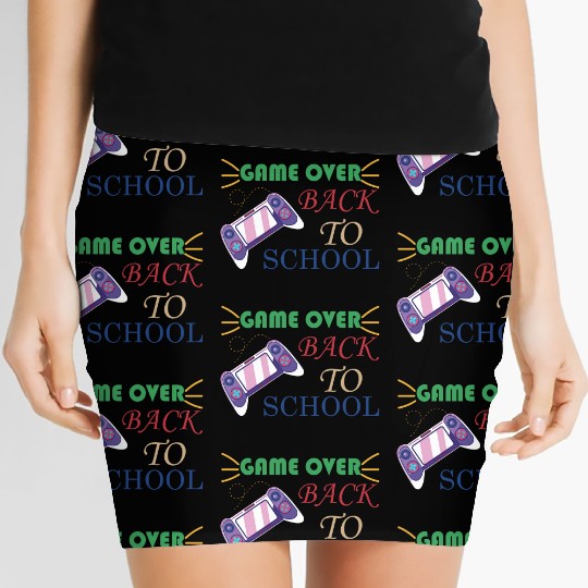 Game Over Back To School Women's Mini Skirts