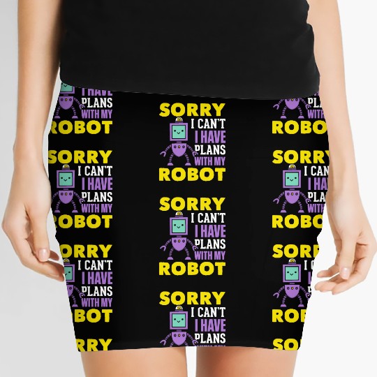 Robotics Kids Robots Funny Robot Boys Women's Mini Skirts