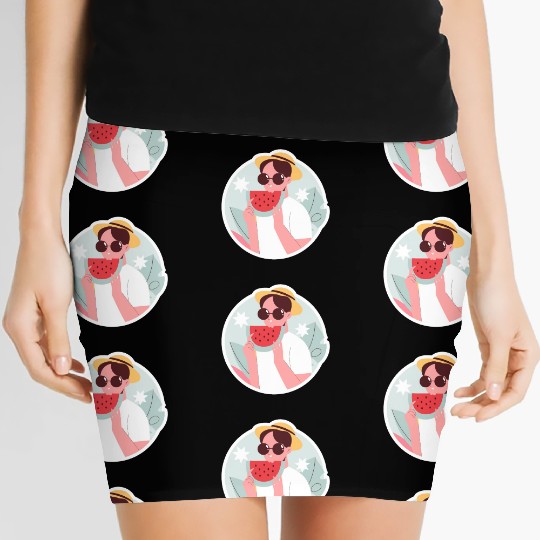 happy vacation Women's Mini Skirts