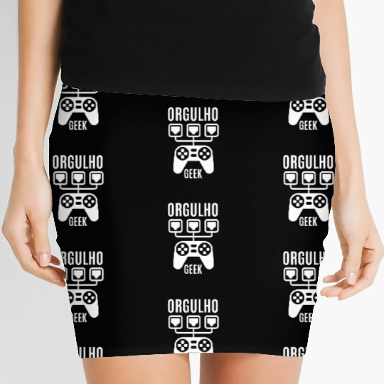 ORGULHO GEEK, GEEK, GAMING, GAME OVER Women's Mini Skirts