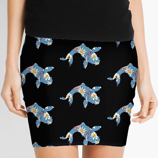 Koi Carp Japan Fish Colorful Pond Hobby Women's Mini Skirts