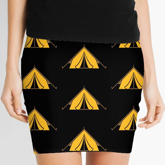 adventure outdoor tent design Women's Mini Skirts
