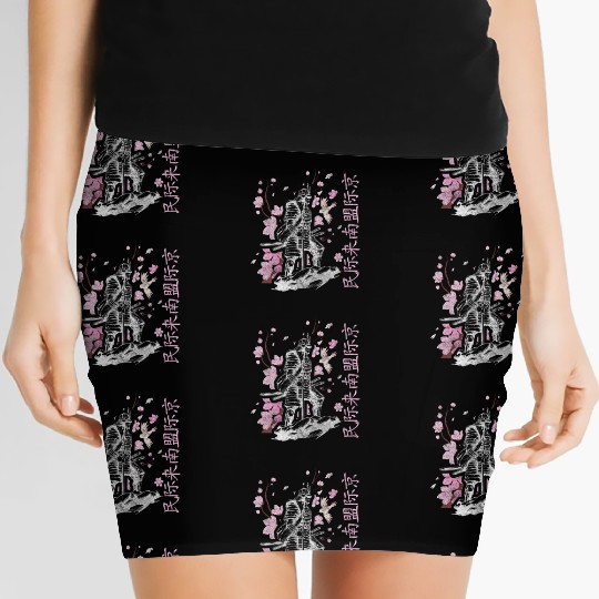 Japan Cherry Blossom Festival Spring Colorful Women's Mini Skirts