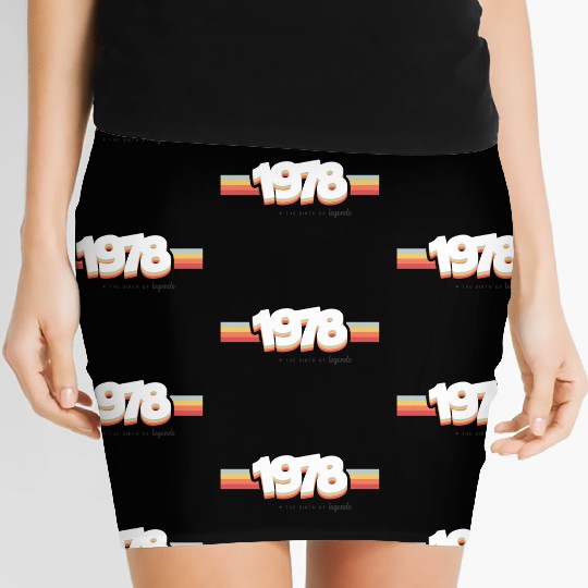 1978 the birth of legends Women's Mini Skirts