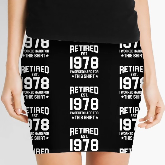 1978 retirement - retired in 1978 Women's Mini Skirts
