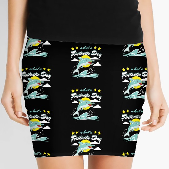 Fintastic Dolphin Women's Mini Skirts