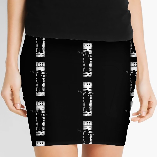 Buck Deer Hunting Hunter Vintage Women's Mini Skirts