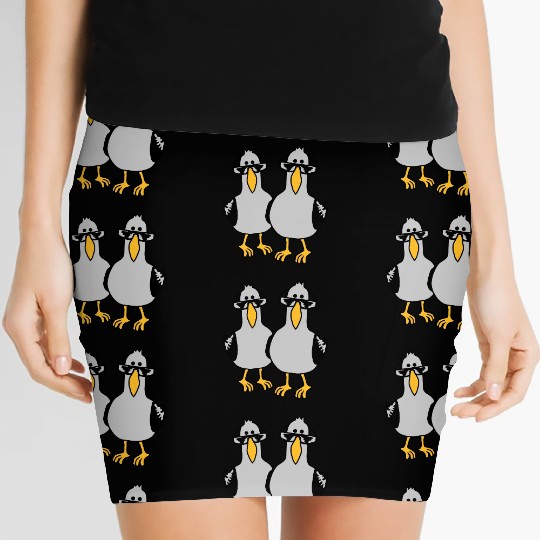 2 seagull friends team Women's Mini Skirts