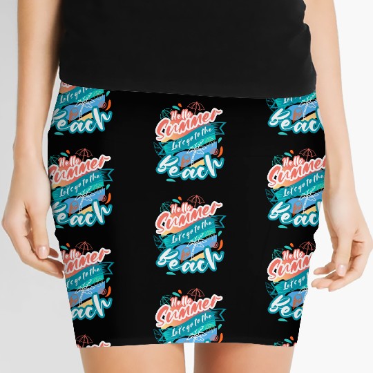 hello summer Women's Mini Skirts