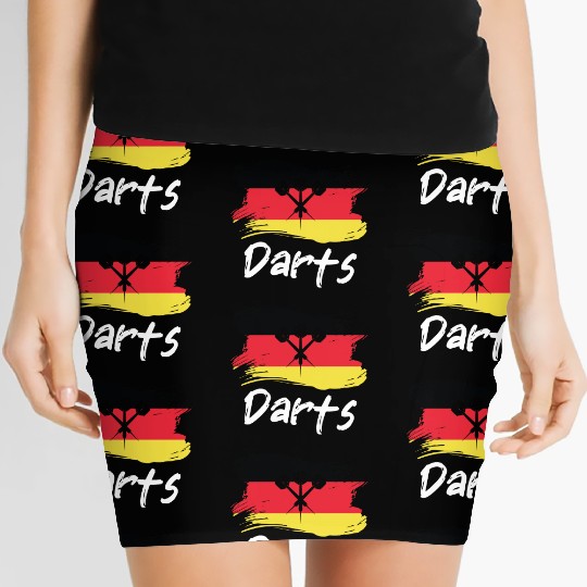 Darts German Flag Dart Throwing Germany Country Women's Mini Skirts