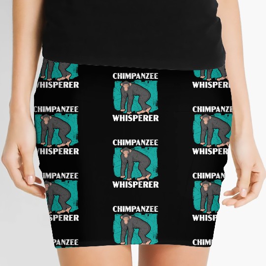 Chimpanzee Whisperer Monkey Animal Zookeeper Women's Mini Skirts