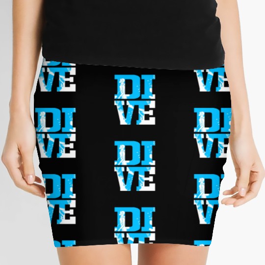 Scuba Diver Dive Scuba Diving Women's Mini Skirts