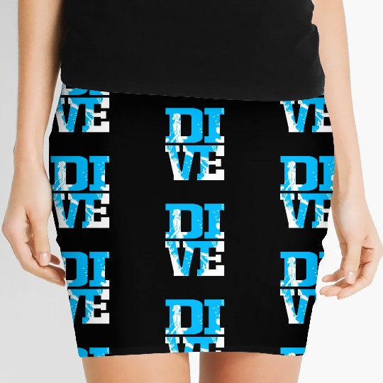 Scuba Diver Dive Scuba Diving Women's Mini Skirts