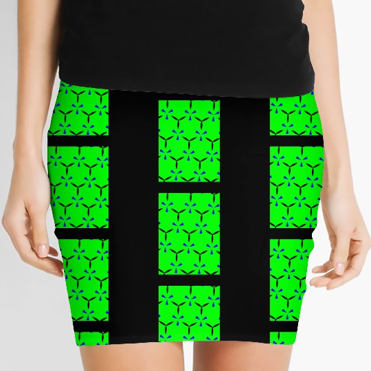 enchanting abstract seamless Women's Mini Skirts