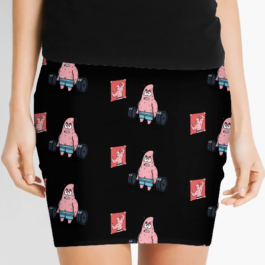 Majin Buu vs Patrick - Funny Anime Gym and Workout Women's Mini Skirts