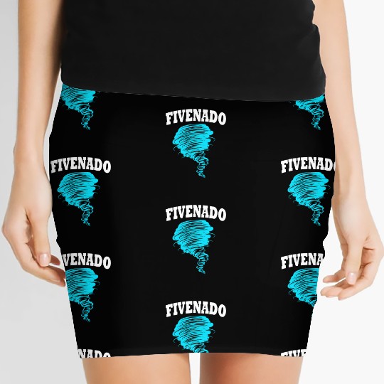 5th Birthday Tornado Fivenado Women's Mini Skirts