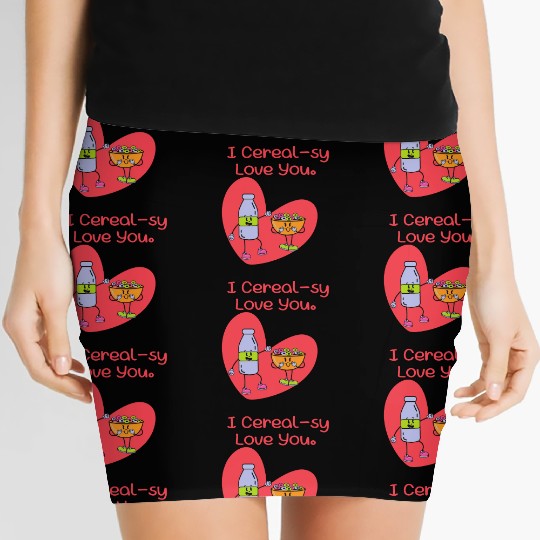I Cereal-sy Love You Women's Mini Skirts