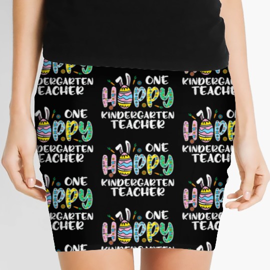 One Hoppy Kindergarten Teacher Women's Mini Skirts