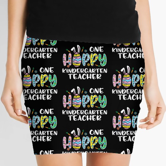 One Hoppy Kindergarten Teacher Women's Mini Skirts