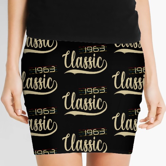 CLASSIC RETRO MADE IN 1963 55TH BIRTHDAY GIDTS 55 Women's Mini Skirts