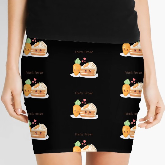 Friends Forever Carrot & Cake Women's Mini Skirts