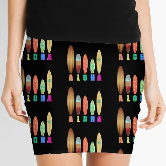 ALOHA Hawaii surfing - Feel the Aloha spirit Women's Mini Skirts