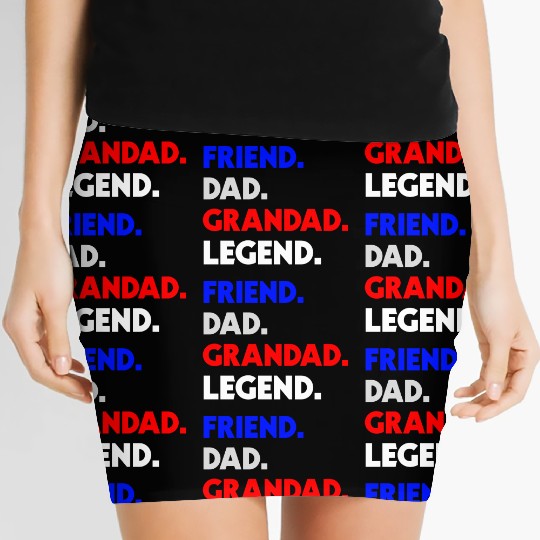 FRIEND DAD GRANDAD LEGEND Women's Mini Skirts