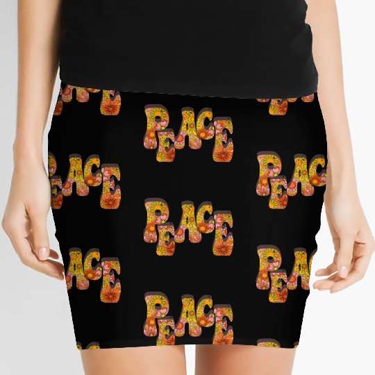 Psychedelic Peace Women's Mini Skirts