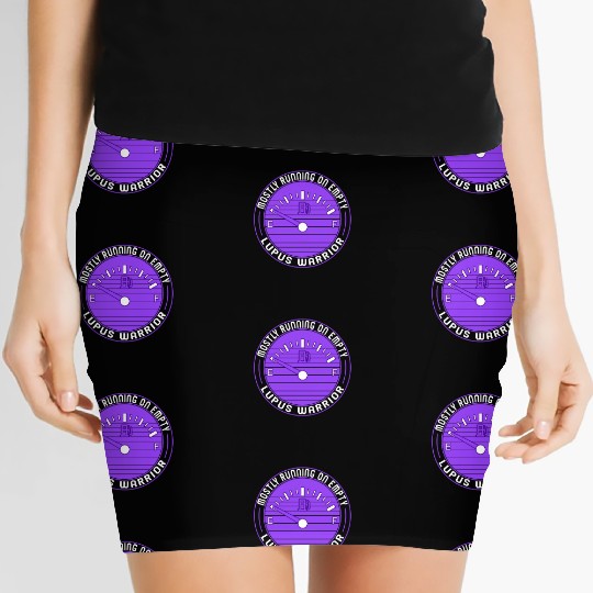 Lupus Awareness Women's Mini Skirts, Mostly Running Empty,