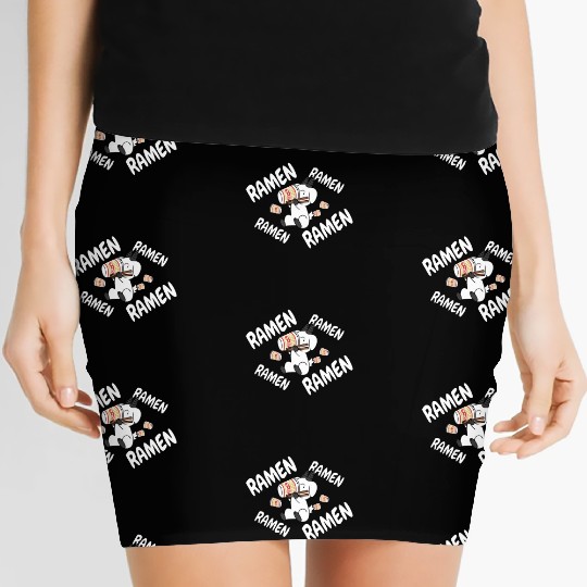 Goat Instant Ramen Noodles Women's Mini Skirts