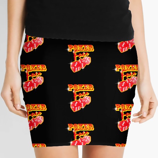 poker face Women's Mini Skirts