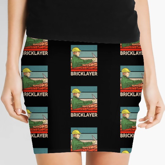 Bricklayer Bricklaying Mason Brick Women's Mini Skirts