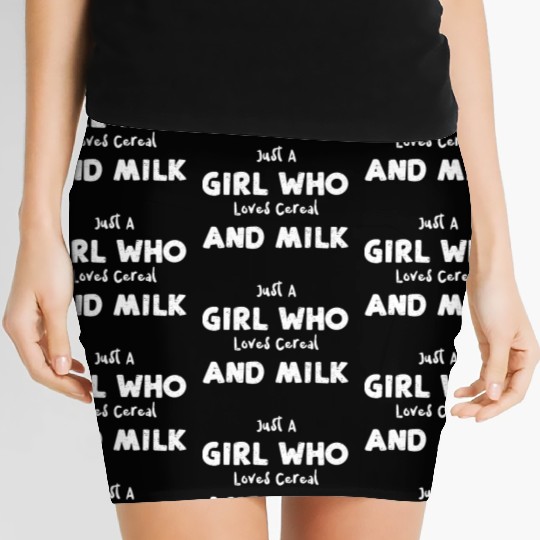 Just A Girl Who Loves Cereal And... Women's Mini Skirts