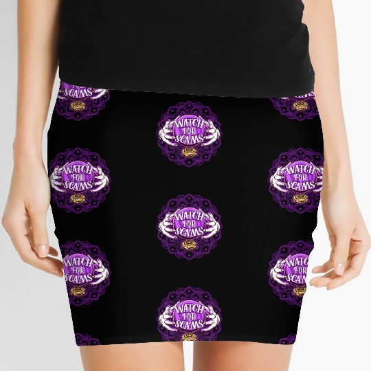 Halloween Witch Hands Witchcraft Scam Women's Mini Skirts
