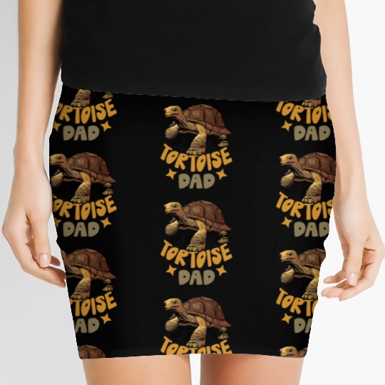 Sulcata African Spurred Tortoise Dad Gift Women's Mini Skirts