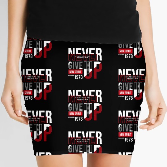 Never Give Up Women's Mini Skirts