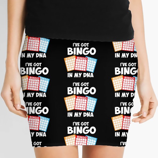 I've Got Bingo In My DNA Women's Mini Skirts