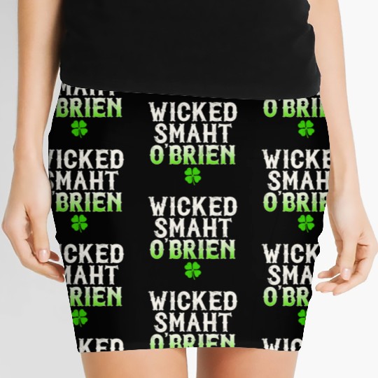 Wicked Smaht O'Brien Clan Boston Irish Slang Women's Mini Skirts