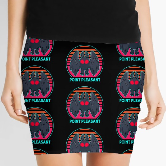 Cryptozoology Folklore Mothman Point Pleasant Women's Mini Skirts