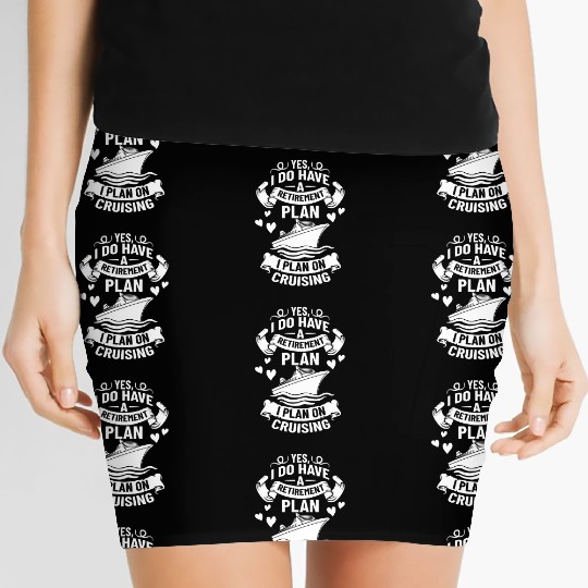 Cruise Ship Vacation Trip Party Sailing Boating Women's Mini Skirts