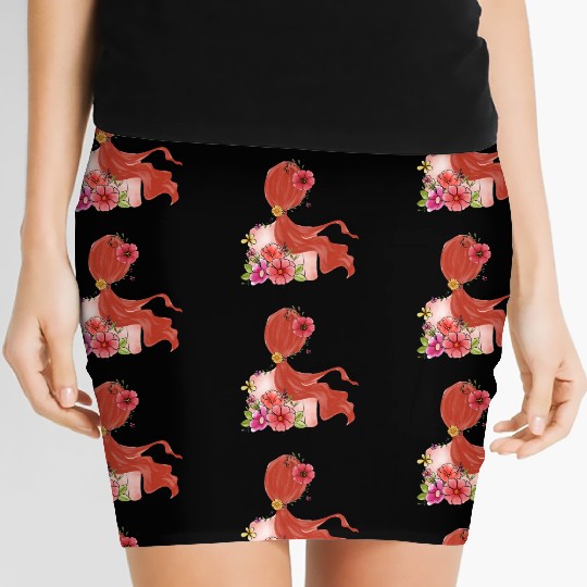 Live wild flower child Women's Mini Skirts