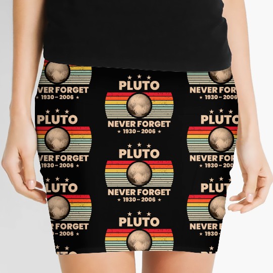 Pluto Never Forget 1930 - 2006 Women's Mini Skirts