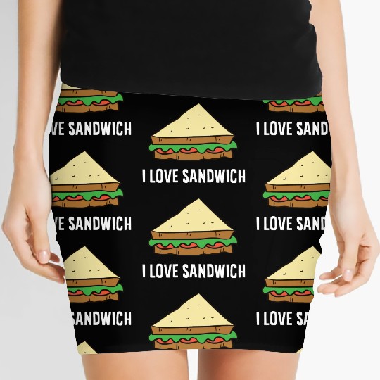 Sandwich - I love sandwiches Women's Mini Skirts