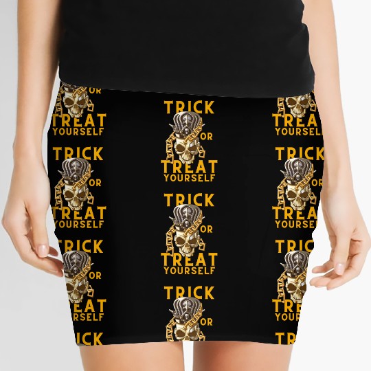 Trick Or treat Design for Halloween Women's Mini Skirts