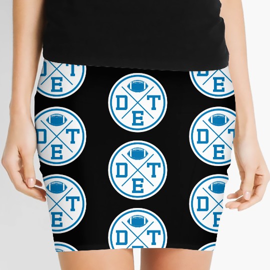 Detroit Football Vintage Michigan Retro Lion Women's Mini Skirts