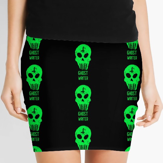 Ghost Writer Halloween Trick or Treat Costume Women's Mini Skirts