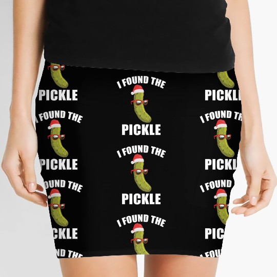 I Found The Christmas Pickle Funny Dill German Tra Women's Mini Skirts