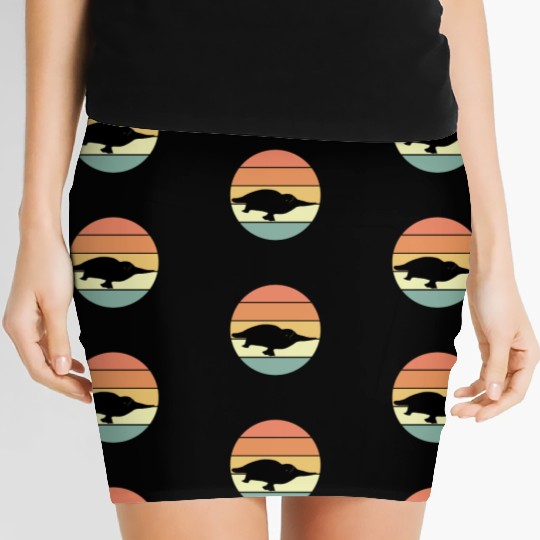 Retro Platypus Women's Mini Skirts