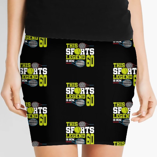 This Sports Legend Is Now 60, Tennis 60th Birthday Women's Mini Skirts