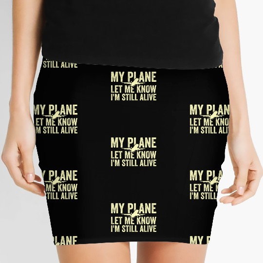 Airline Pilot Aviation Pun For a Corporate Pilot Women's Mini Skirts